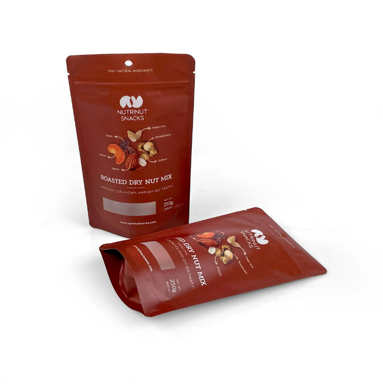 Op maat gedrukte aluminium folie zakken Koekjes Noten Thee Koffie Voedselverpakkingen Plastic Zip Stand Up Pockets