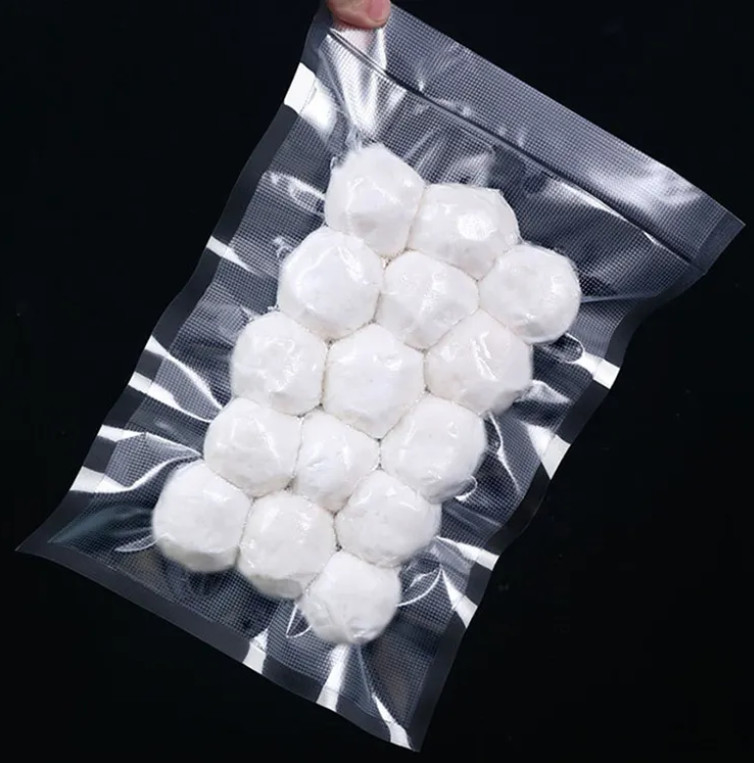 China Leverancier Groothandel Vacuum Seal Bag Textured Embossed Black Transparent Food Packaging Vacuum Sealer Bags