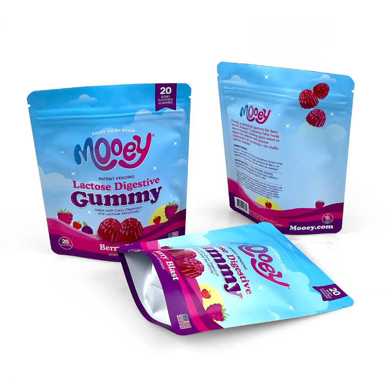 Op maat gedrukt vochtbestendig Mylar Stand-Up Pouch Verzegelde Zipper Bag Voor Candy Tea Gift Nut Packaging
