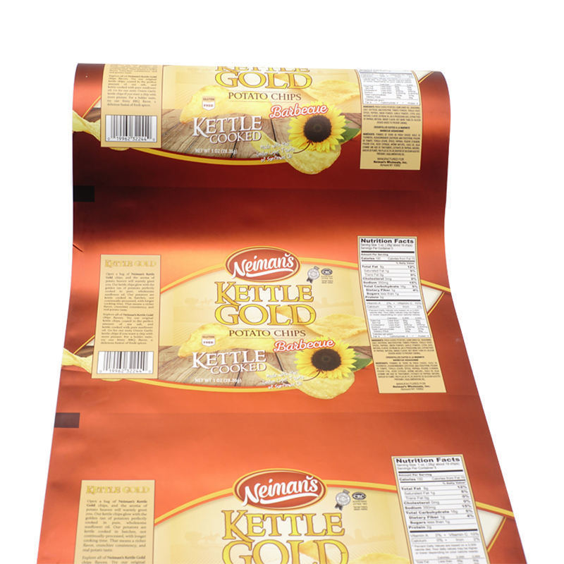 Laminated BOPP/VMCPP Food Grade Plastic Pouch Film Roll voor verpakkingsmachines