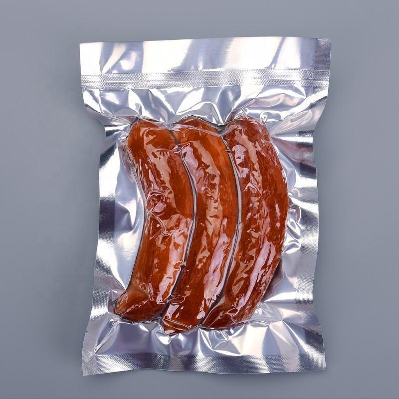 Groothandel vacuümzakken hete verzegeling op maat bevroren voedselverpakking laminaat plastic zakken voor vleesverpakking