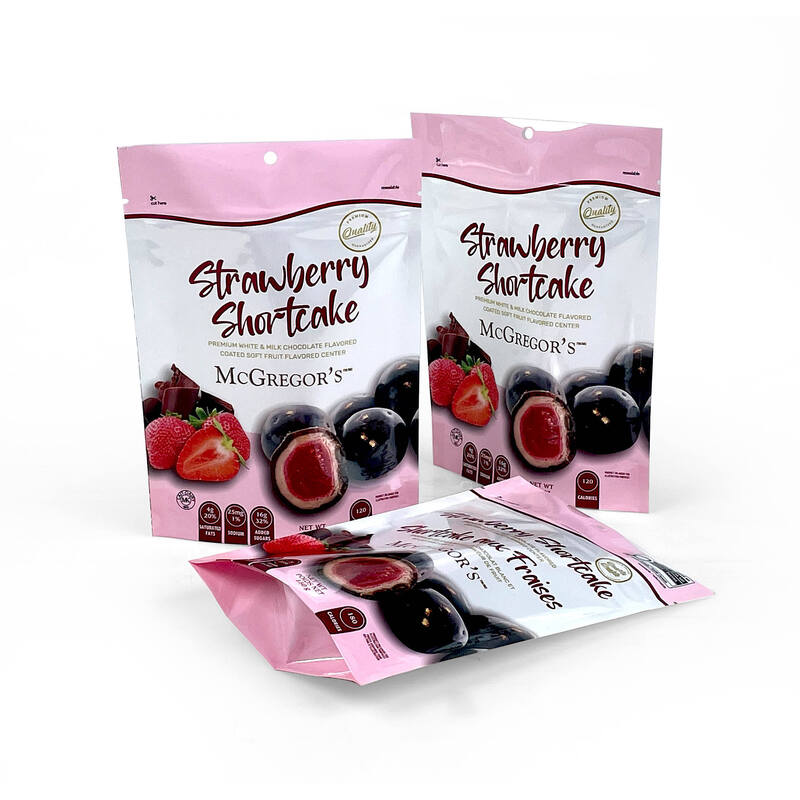 Op maat gedrukte bevroren gedroogde fruitzakjes hervergrendelbaar Stand-up driezijdig zegel Flat Pouch Dry Fruit Packaging Snack Bags